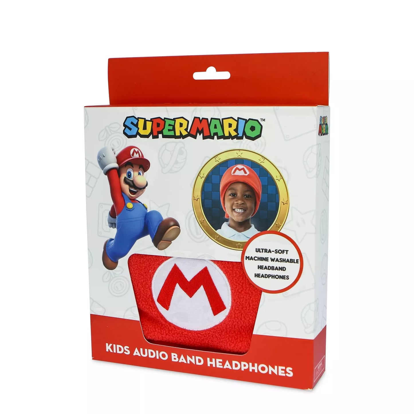 OTL | Super Mario Kid's Fleece Audio Band Washable Wired Headphones