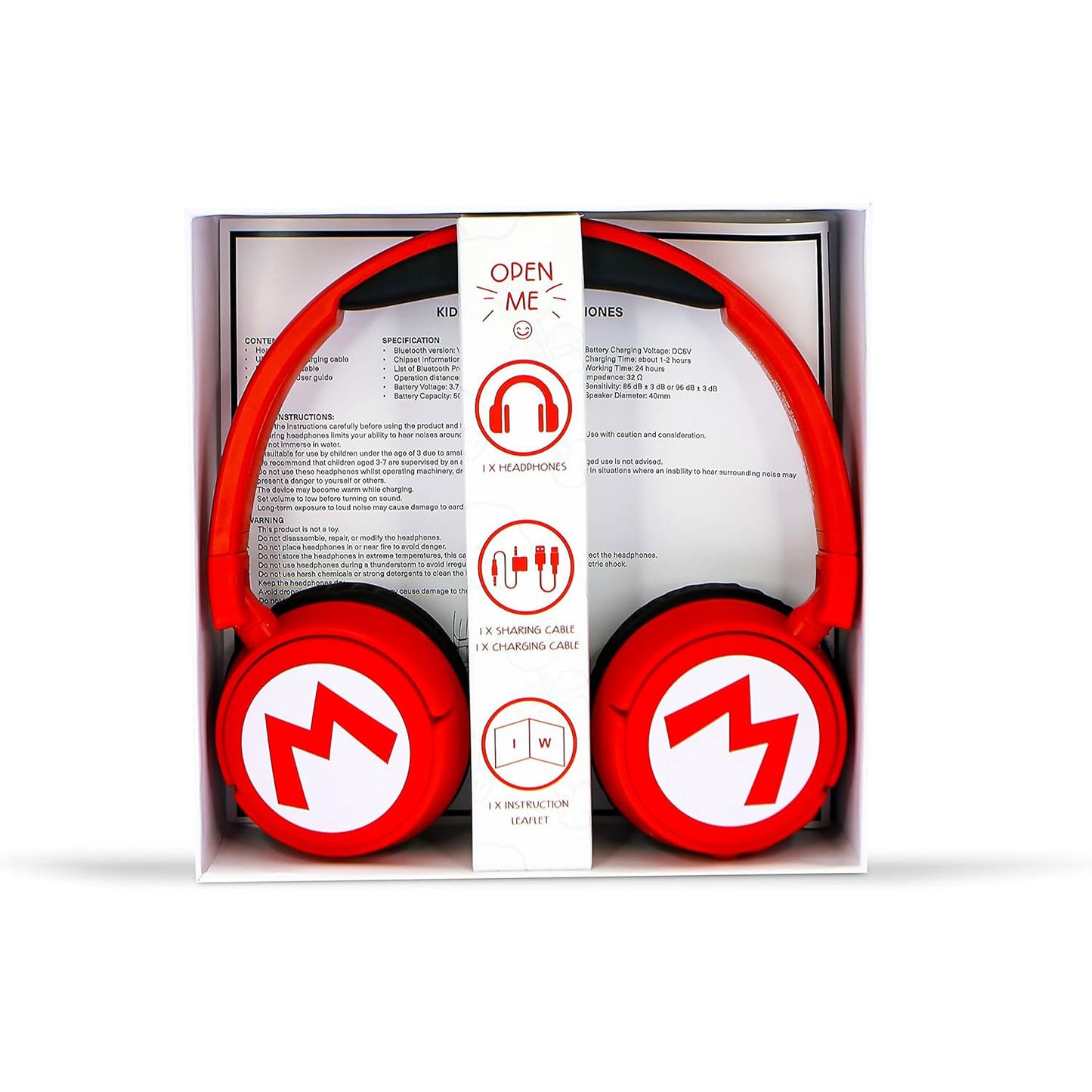 OTL | Super Mario Red Kids Wireless Headphones