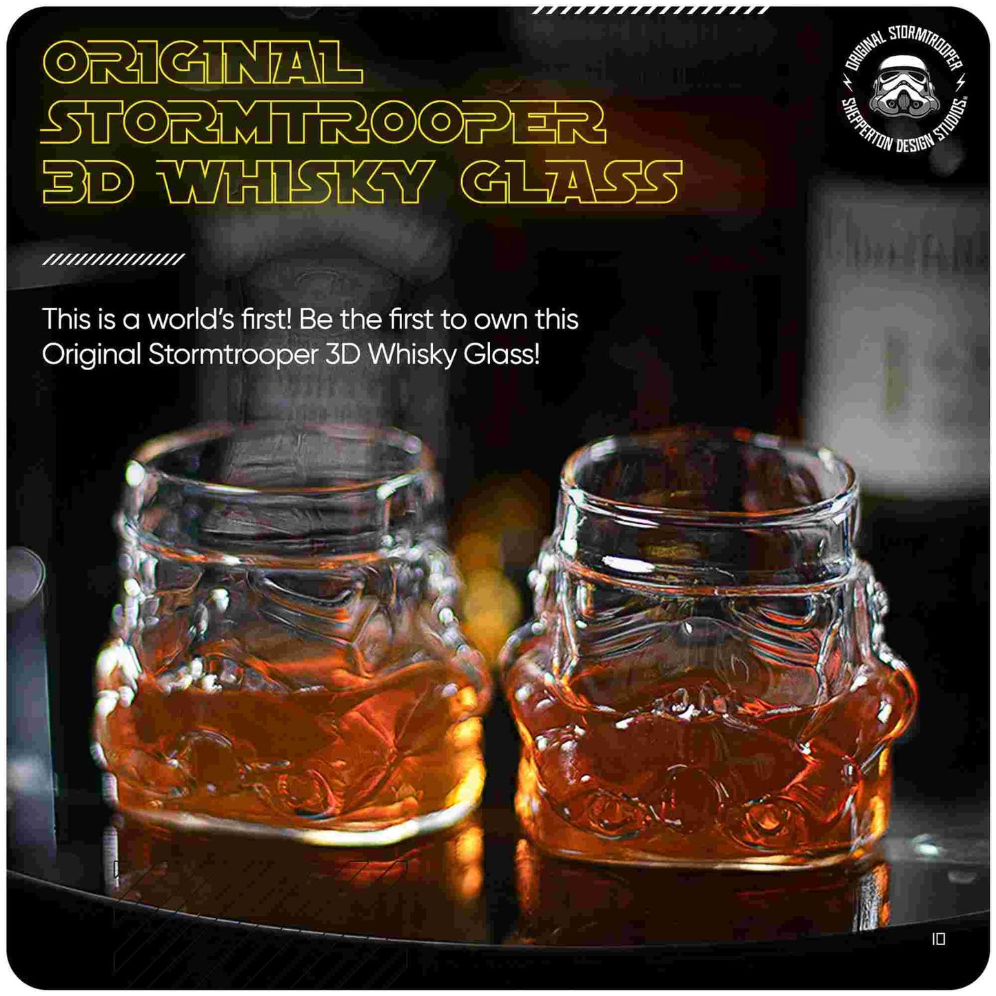Thumbs Up Star Wars Original Stormtrooper 3D Whisky Glass (Set of 2)