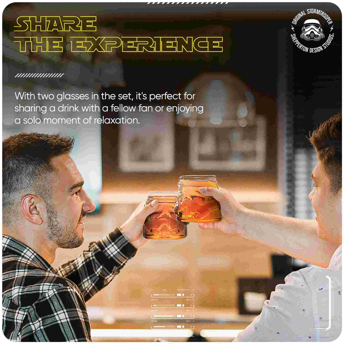 Thumbs Up Star Wars Original Stormtrooper 3D Whisky Glass (Set of 2)