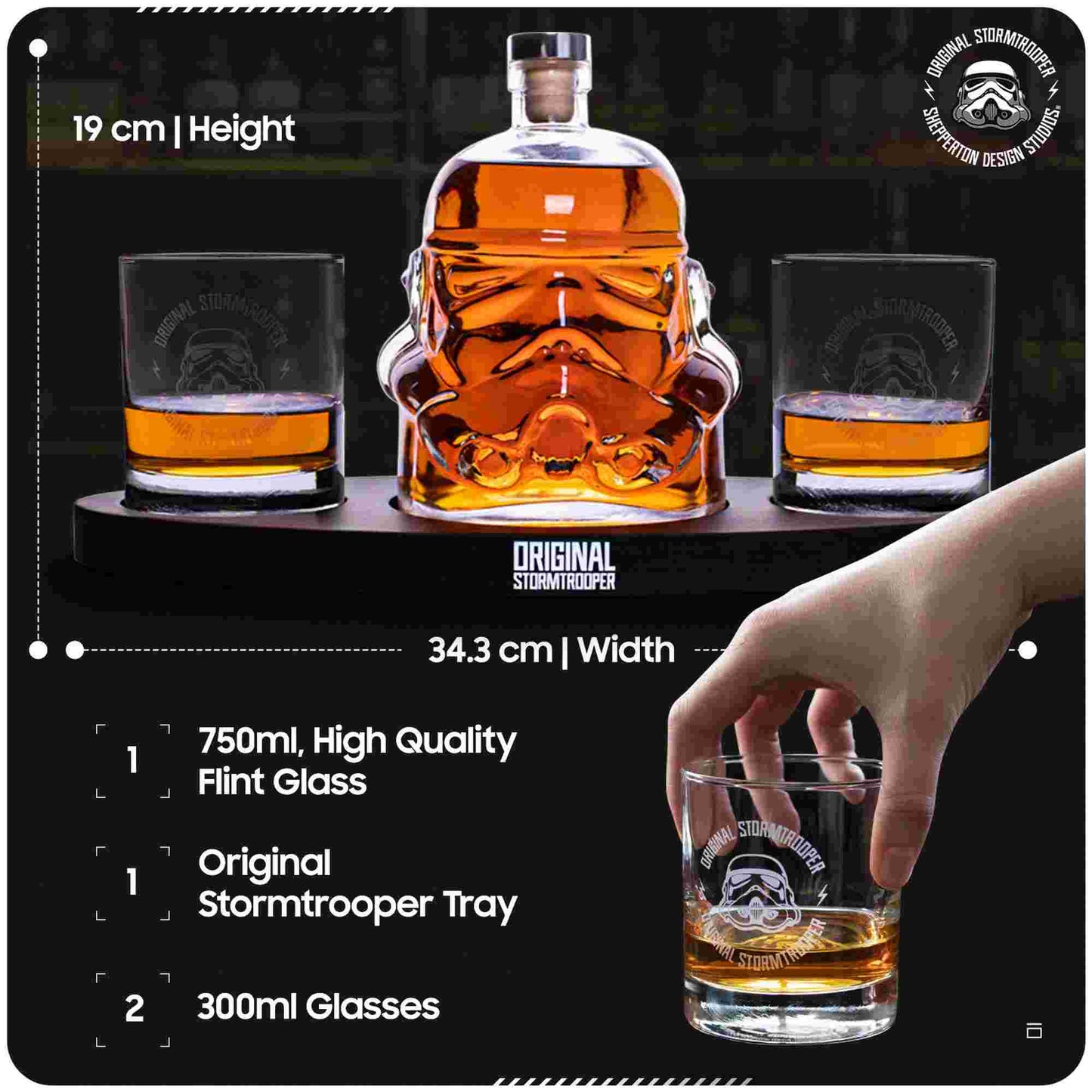 Thumbs Up Star Wars Original Stormtrooper Decanter Set