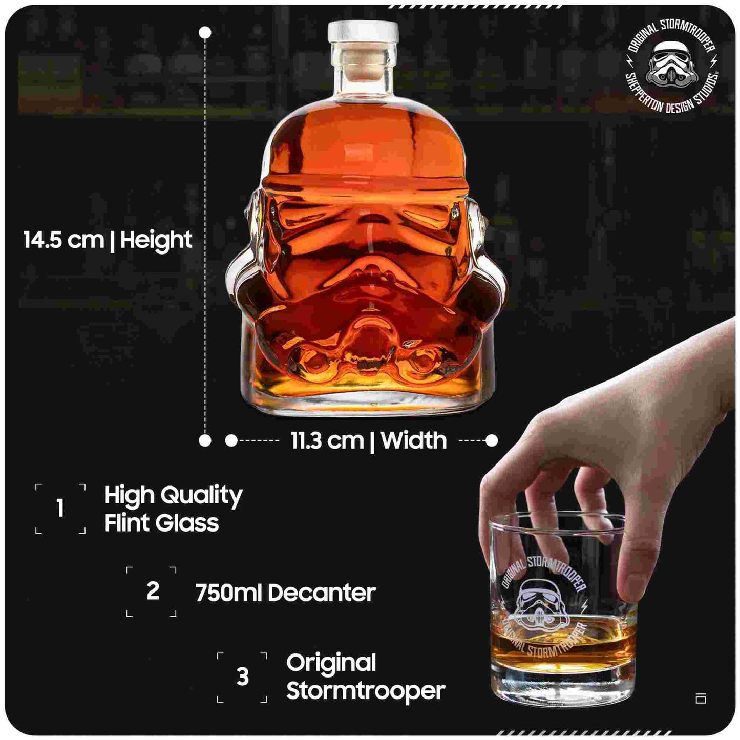 Thumbs Up Star Wars Original Stormtrooper Decanter