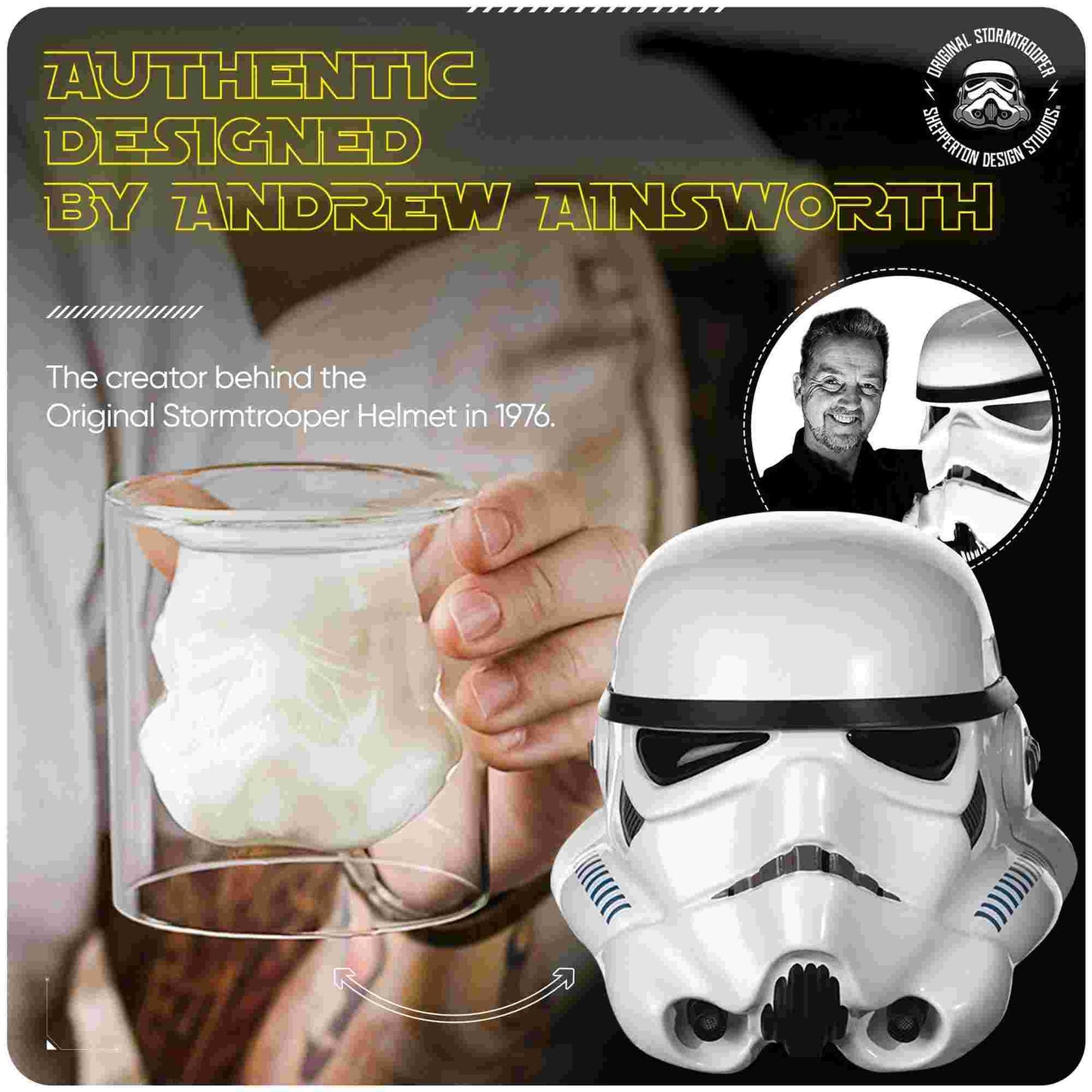 Thumbs Up Star Wars Original Stormtrooper 3D Inverted Whisky Glass