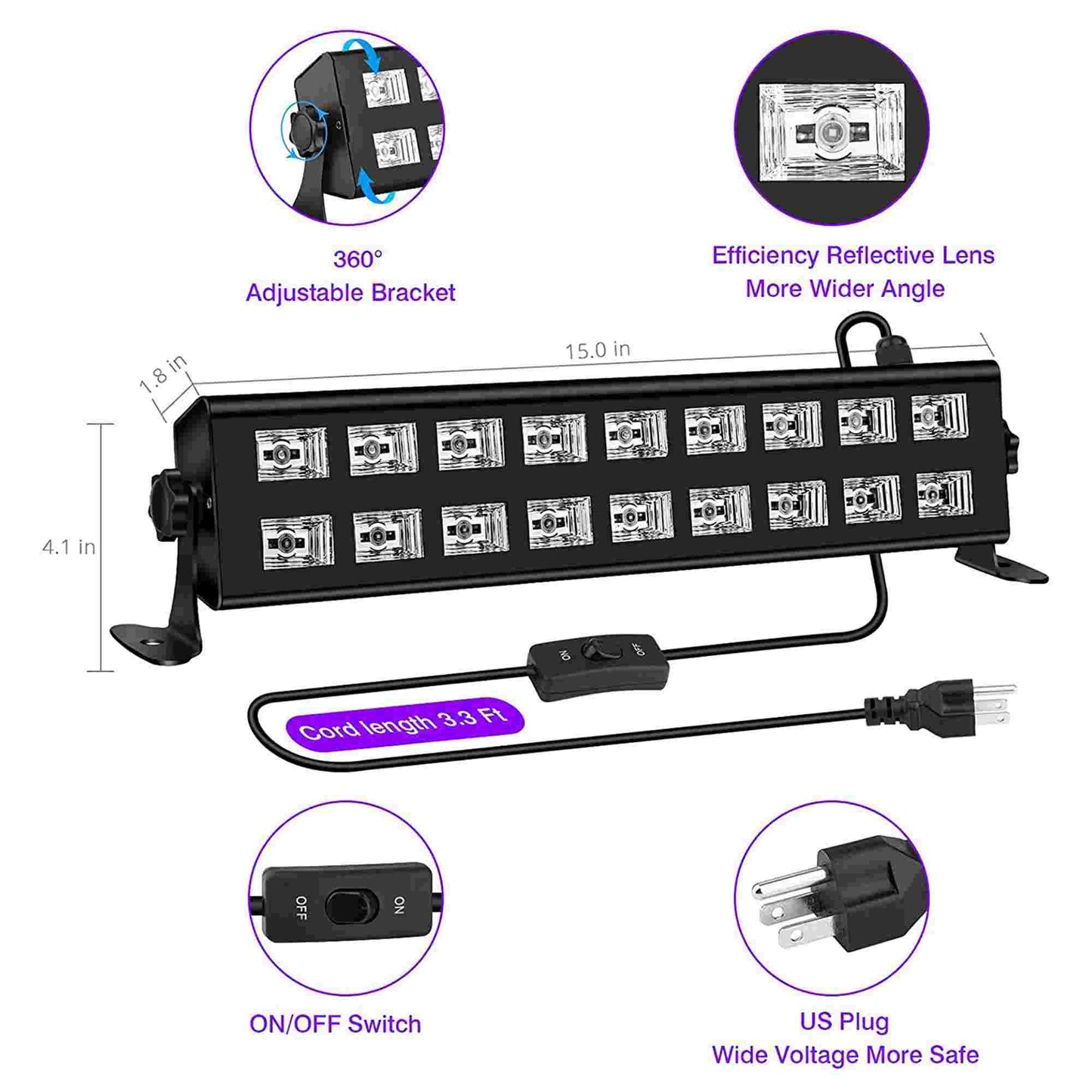 N-Gear | UV21 Party Light UV Light