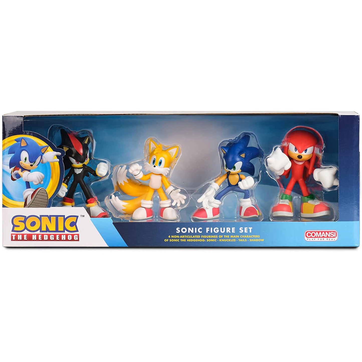 Comansi | Sonic The Hedgehog Gift Box Set 4 Figurines - Sonic, Shadow, Knuckles & Tails