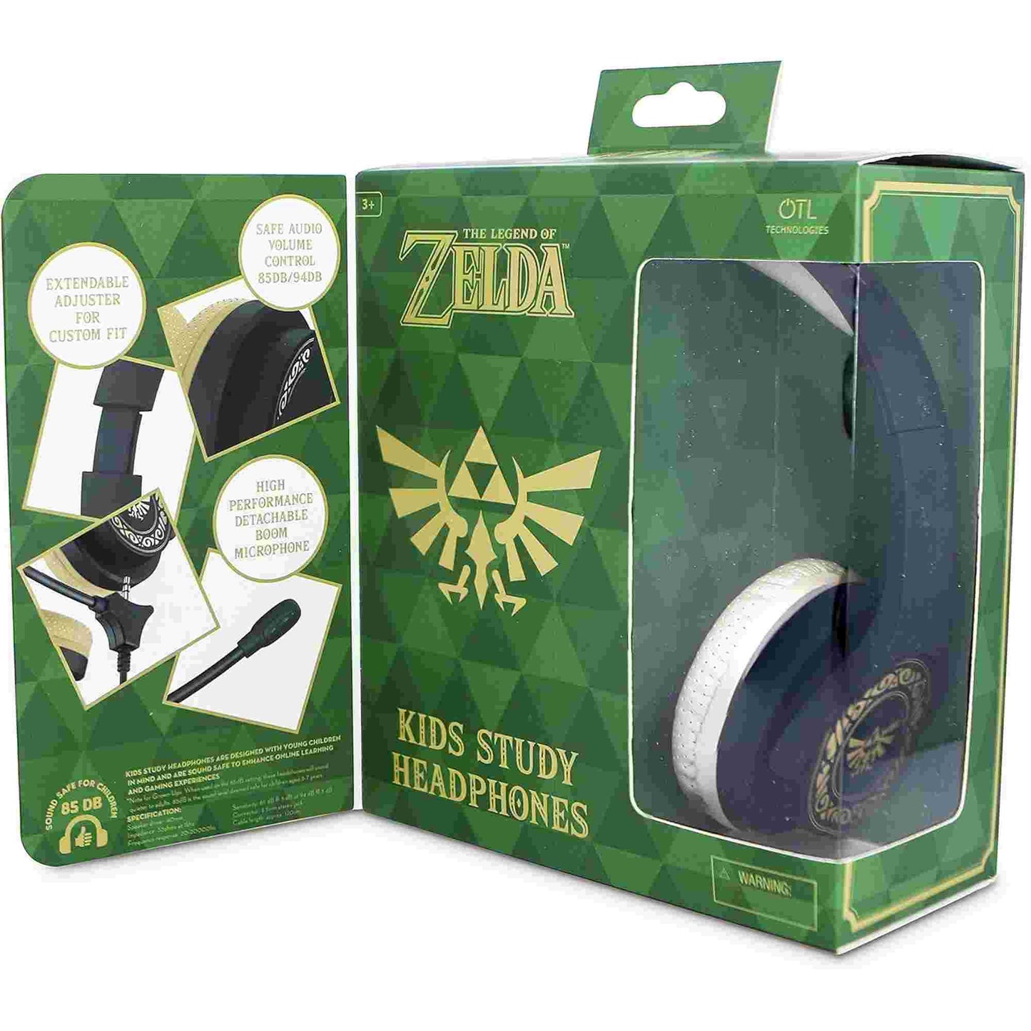 OTL Zelda Crest Kid's Wired Headphones with Microphone