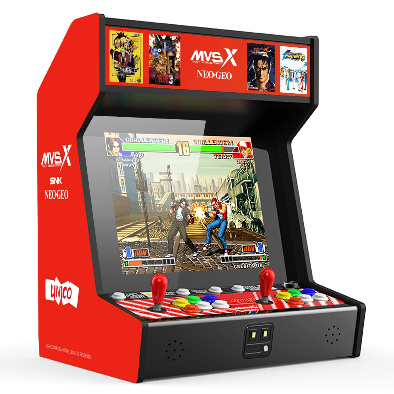 Unico | MVSX Home Arcade Machine with 50 SNK NEOGEO classic games