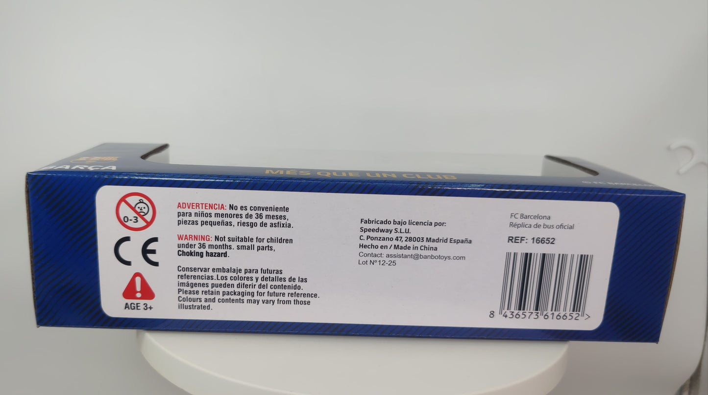 Banbo | FC Barcelona Bus Model Football Team Coach Toy