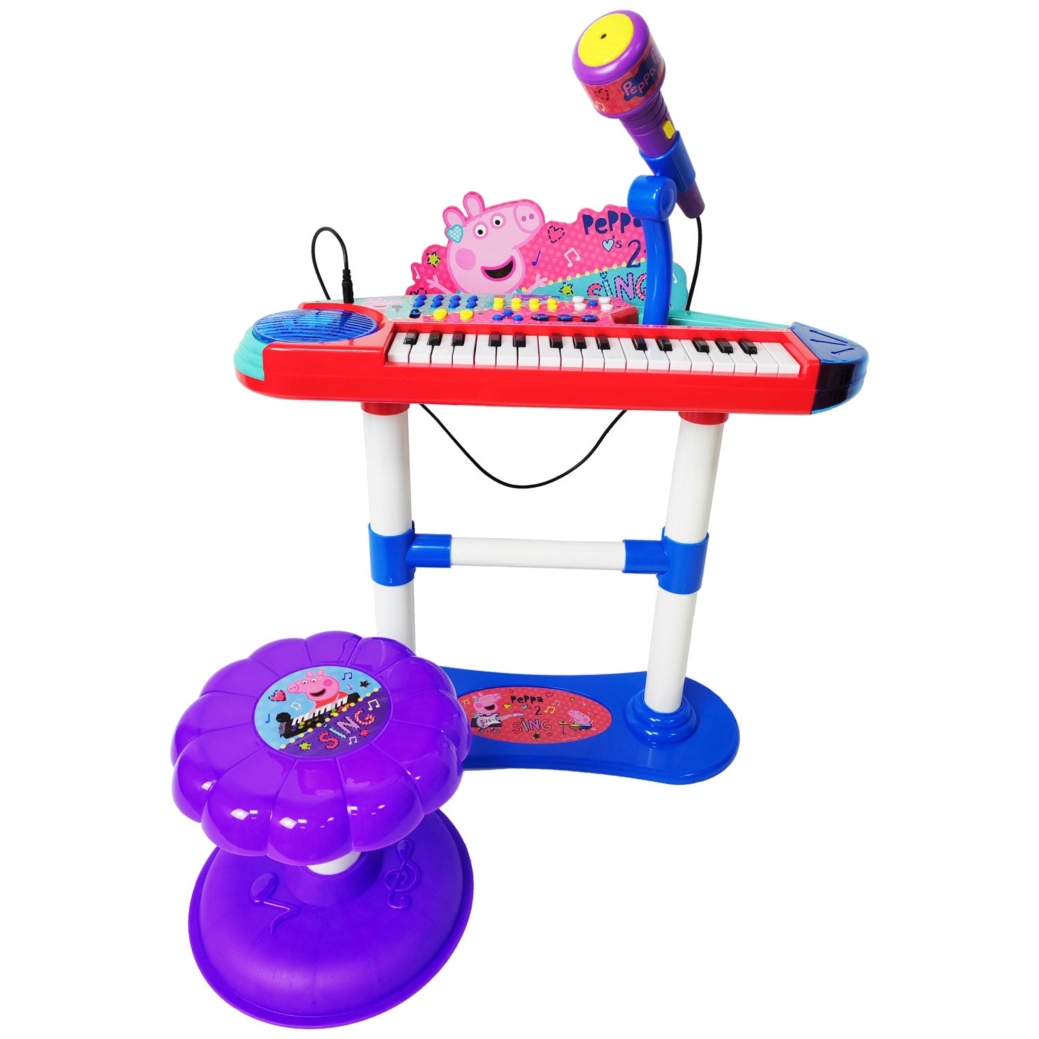 Peppa Pig | Keyboard With Stand And Stool - xploregifts