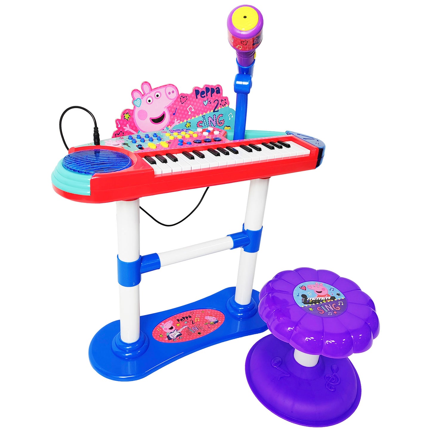 Peppa Pig | Keyboard With Stand And Stool - xploregifts