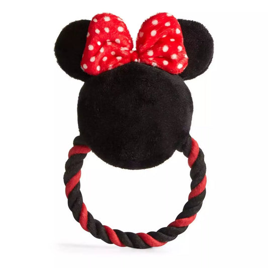 Cerda | Minnie Mouse Squeaky Plush and Rope Dog Toy Loop
