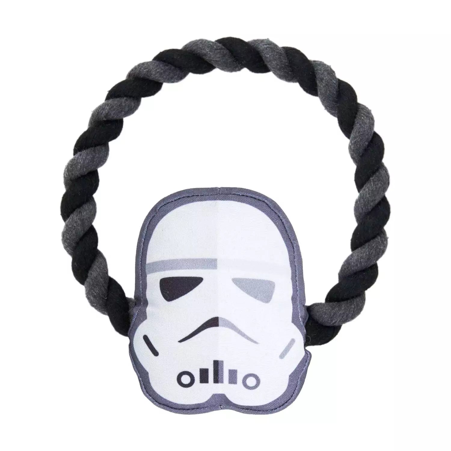 Cerda | Star Wars Storm Trooper Squeaky Plush and Rope Dog Toy Loop