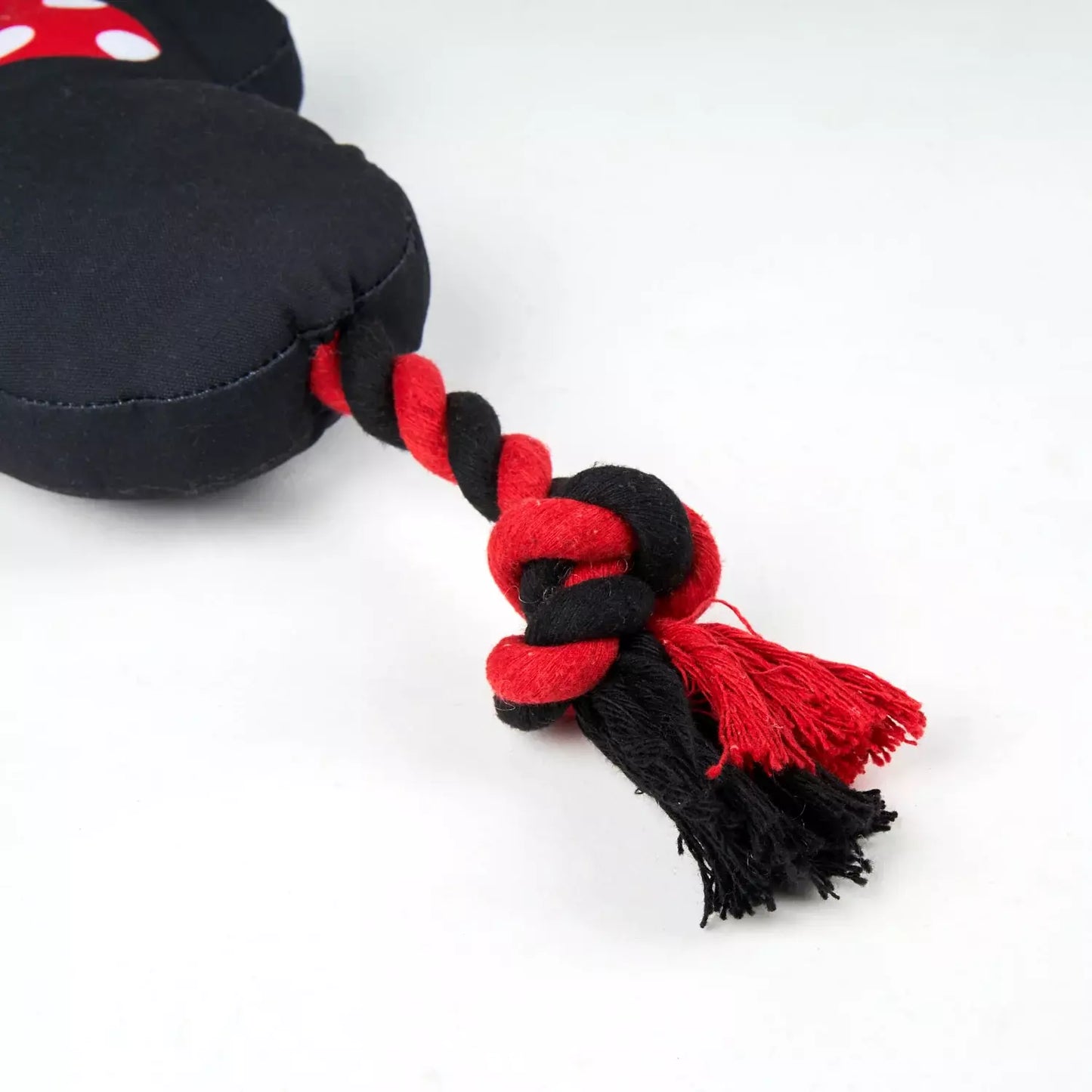 Cerda | Minnie Mouse Squeaky Plush and Rope Dog Toy Ends