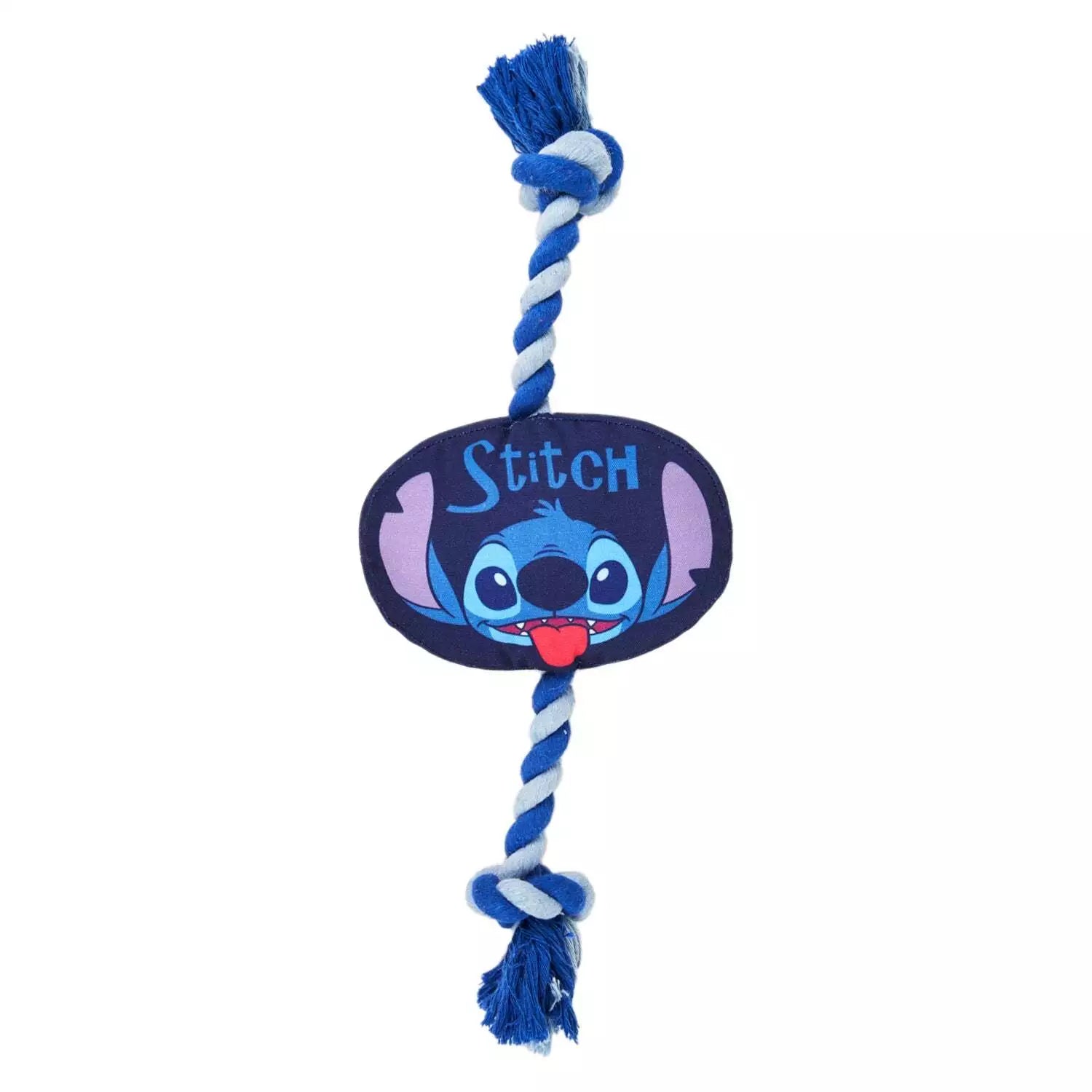 Cerda | Disney Stitch Squeaky Plush and Rope Dog Toy Ends