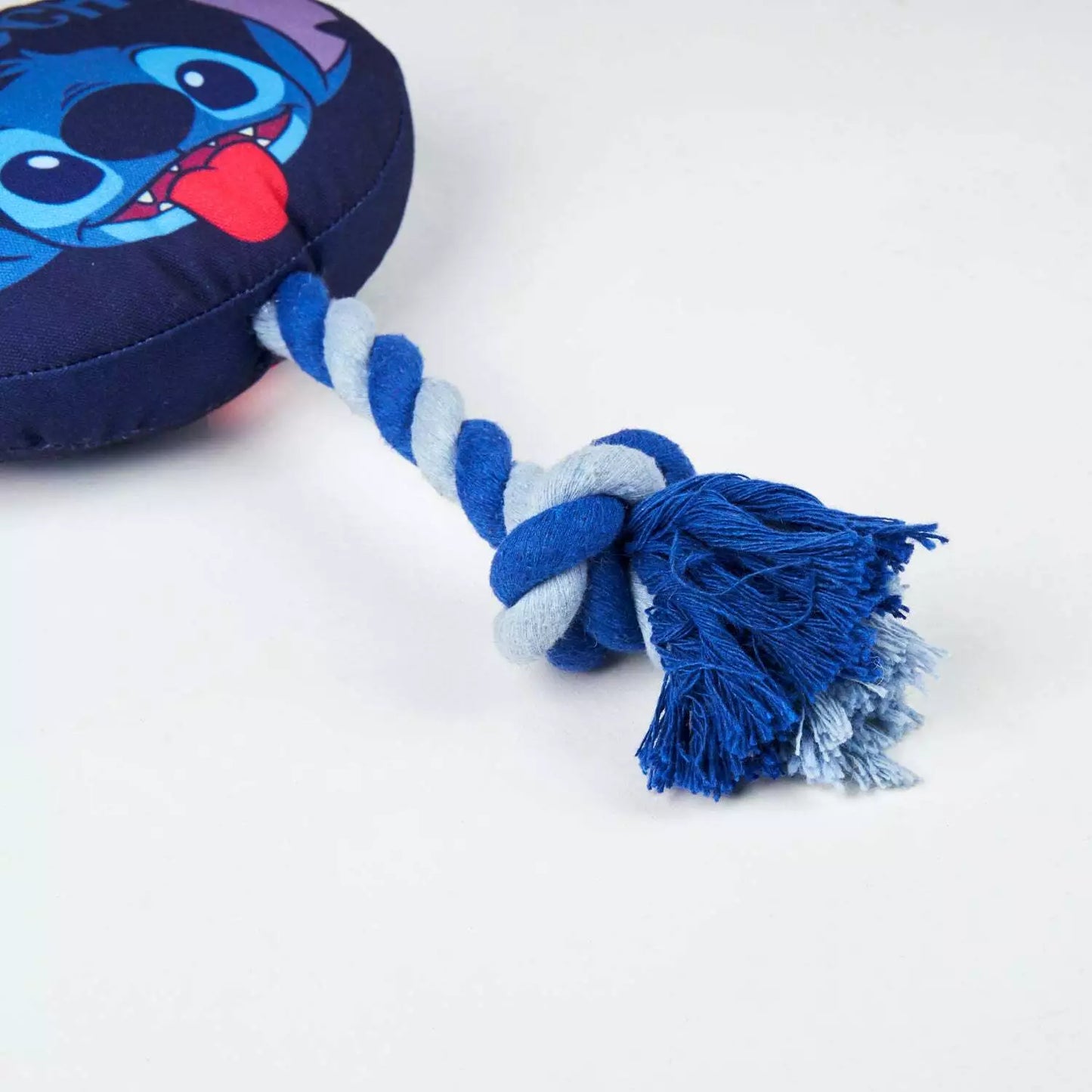 Cerda | Disney Stitch Squeaky Plush and Rope Dog Toy Ends