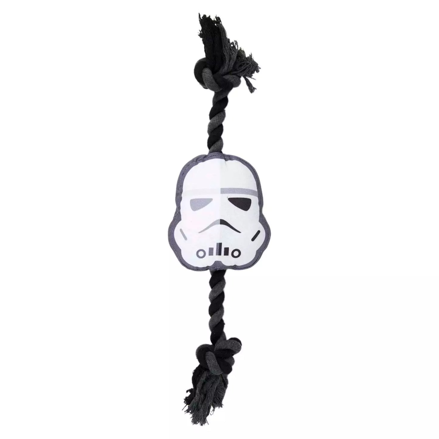 Cerda | Star Wars Storm Trooper Squeaky Plush and Rope Dog Toy Ends
