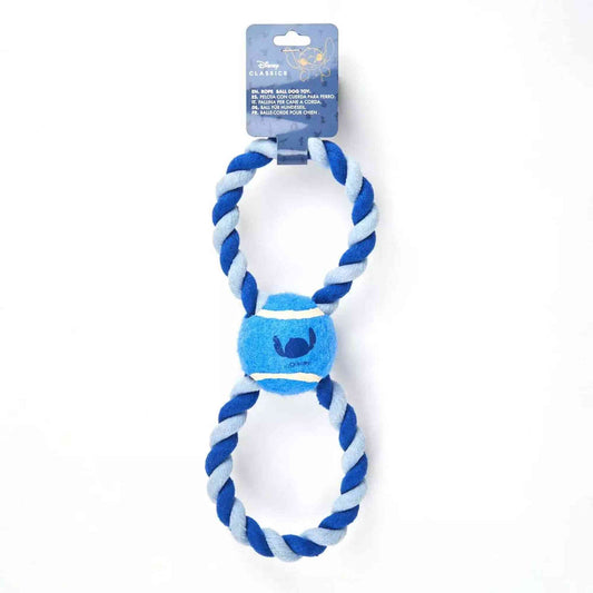 Cerda | Disney Stitch Tennis Ball Rope Dog Toy