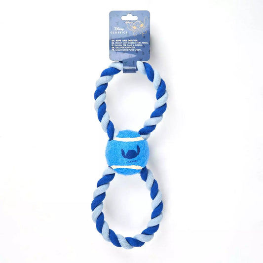 Cerda | Disney Stitch Tennis Ball Rope Dog Toy