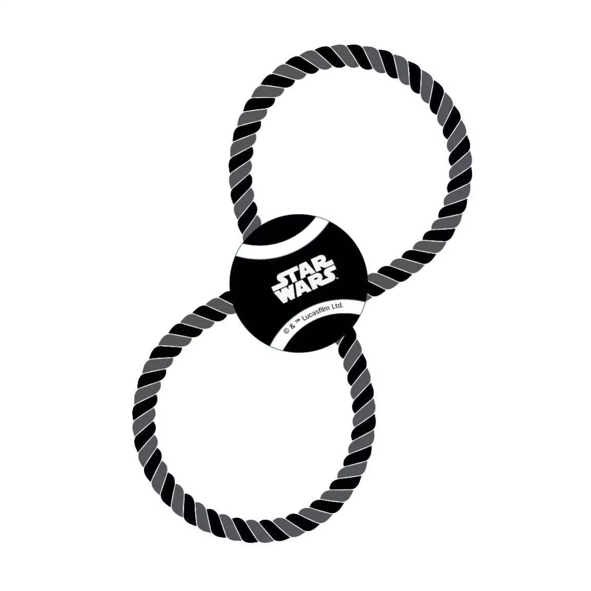 Cerda | Star Wars Logo Tennis Ball Rope Dog Toy