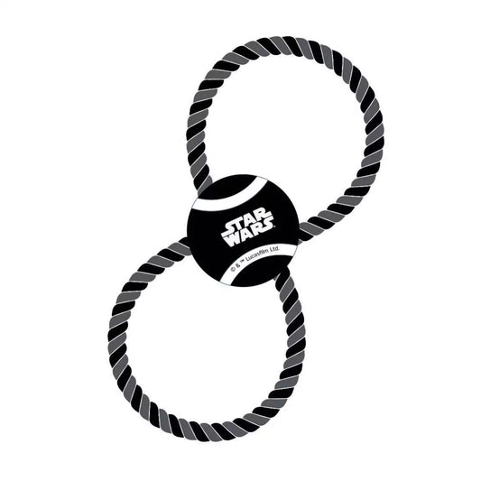 Cerda | Star Wars Logo Tennis Ball Rope Dog Toy