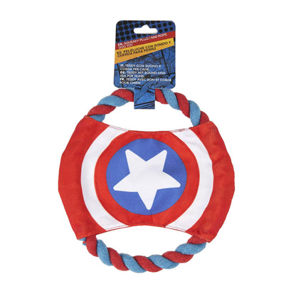 Captain America | Whistling Frisbee and Rope Dog Toy - xploregifts