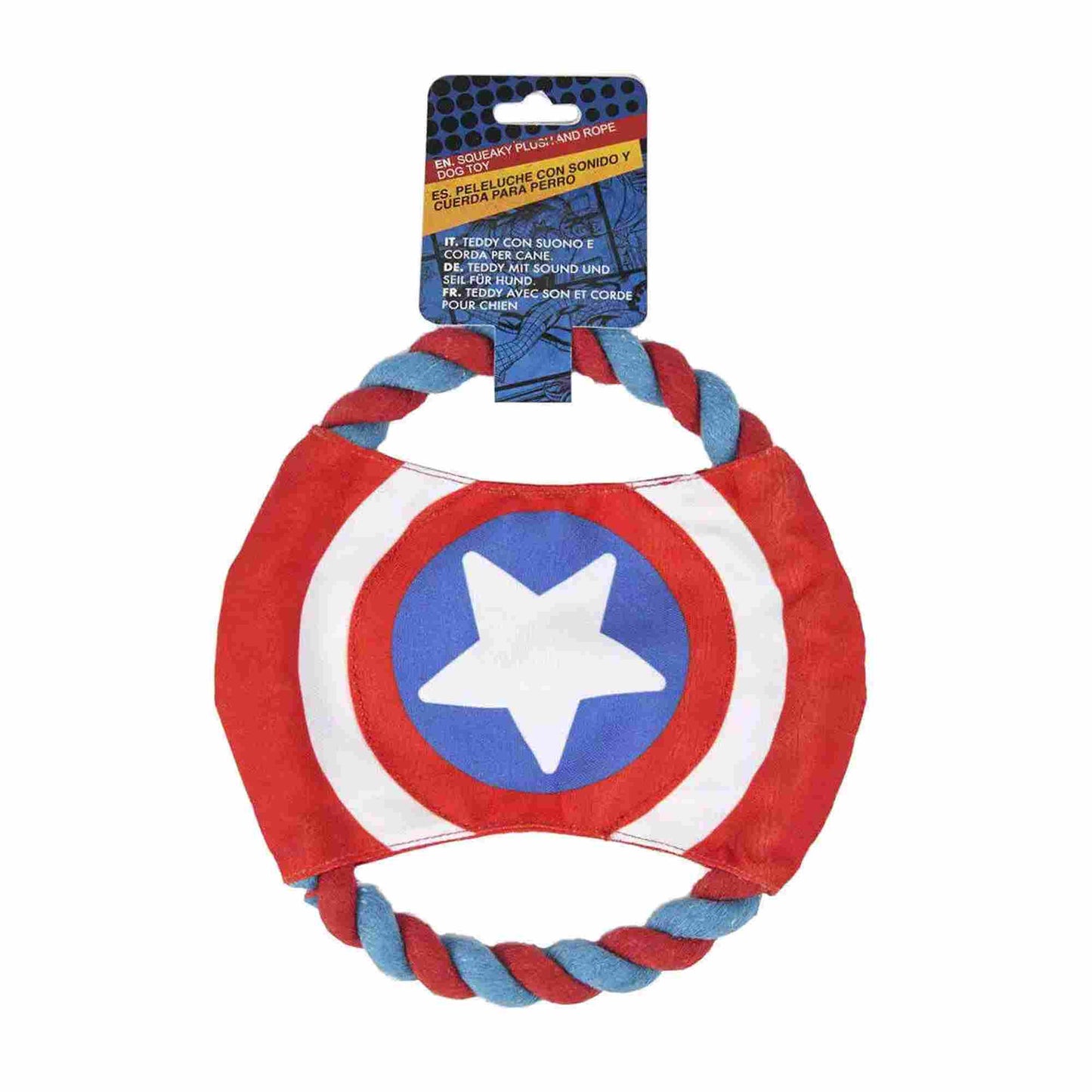 Cerda | Marvel Captain America Rope Frisbee Dog Toy