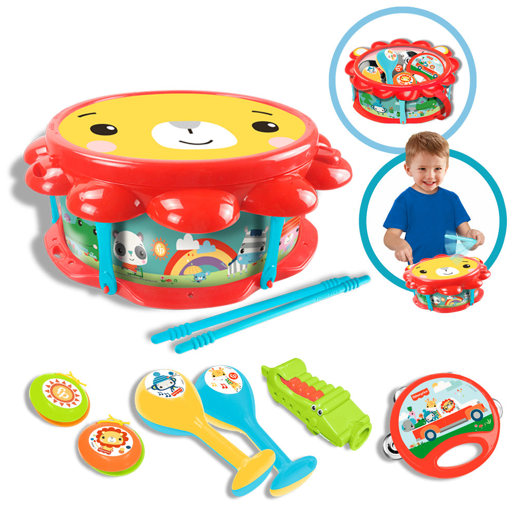 Fisher Price | | Lion Band Musical Drum Set - xploregifts