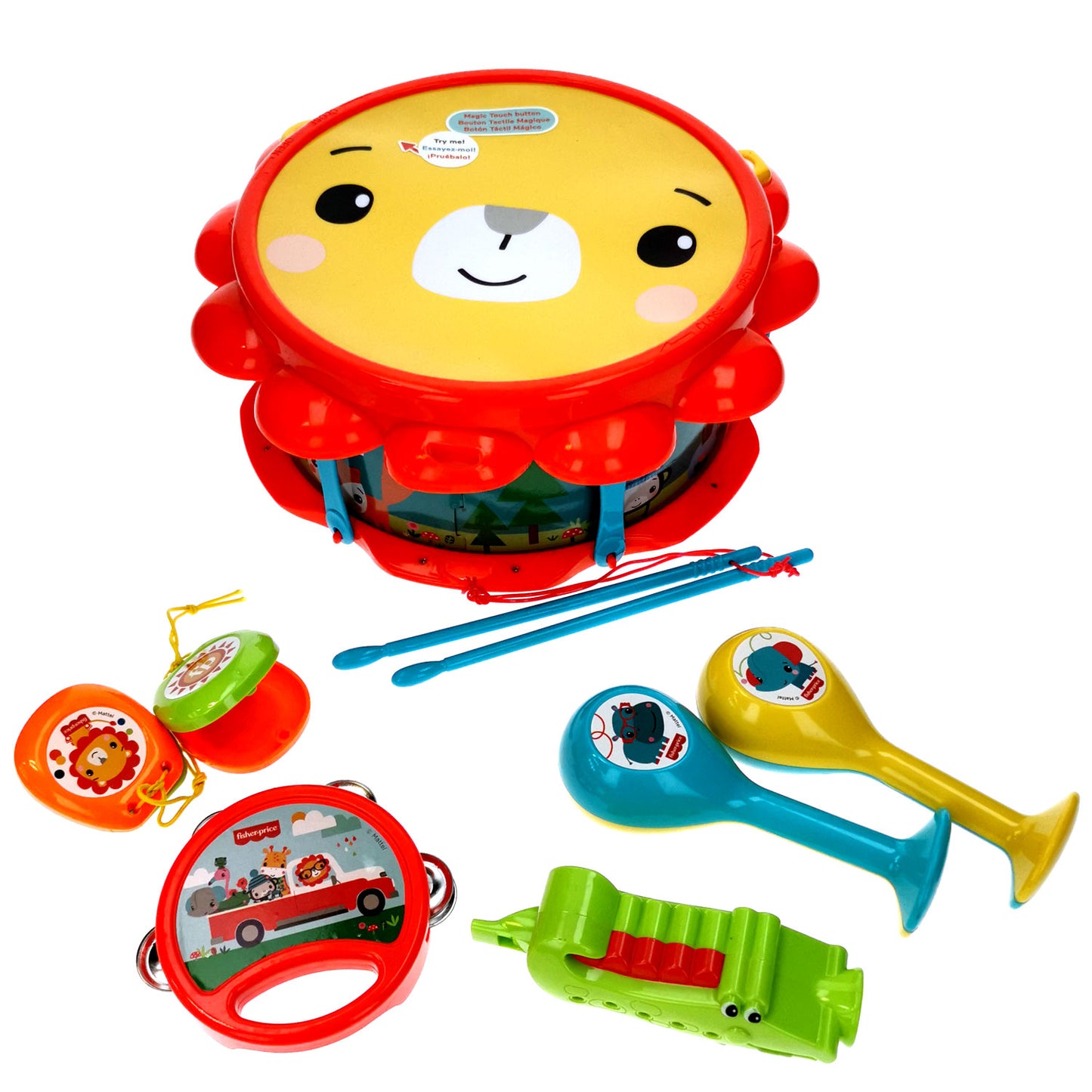 Fisher Price | | Lion Band Musical Drum Set - xploregifts