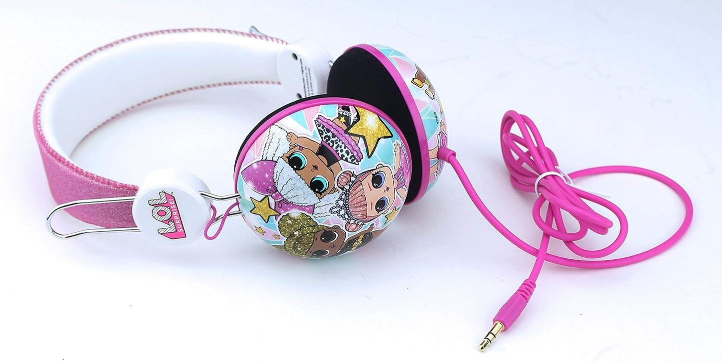 L.O.L. Surprise! | Glitter Glam Adjustable Kids Wired Headphones