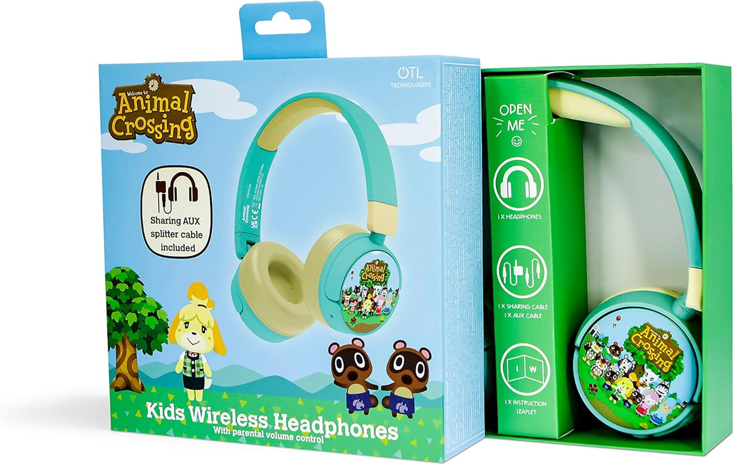 OTL | Animal Crossing Kid's Wireless Bluetooth Headphones