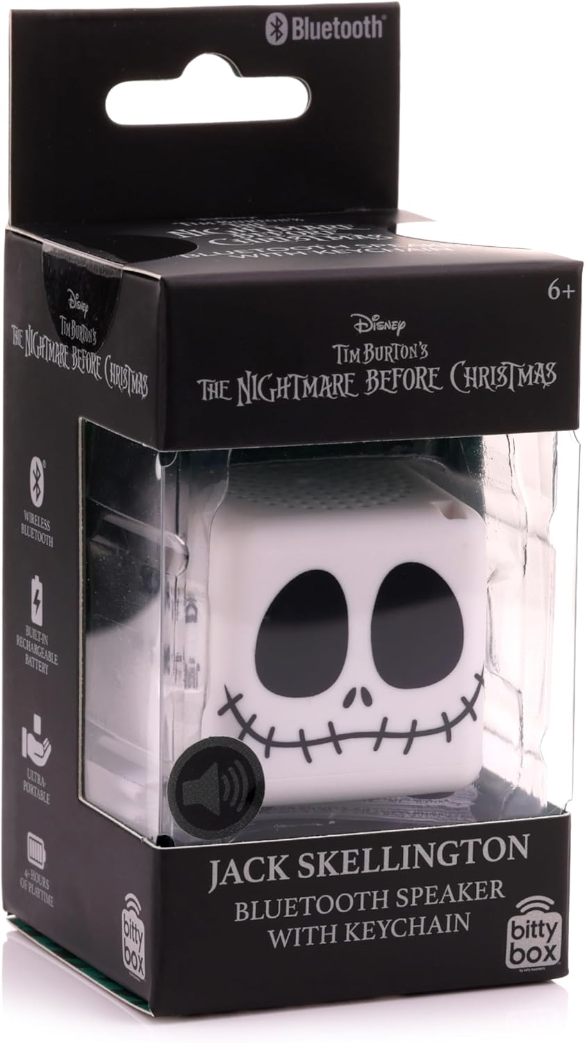 Bitty Boomers | Nightmare Before Christmas Jack Skellington Bitty Box Micro Bluetooth Speaker