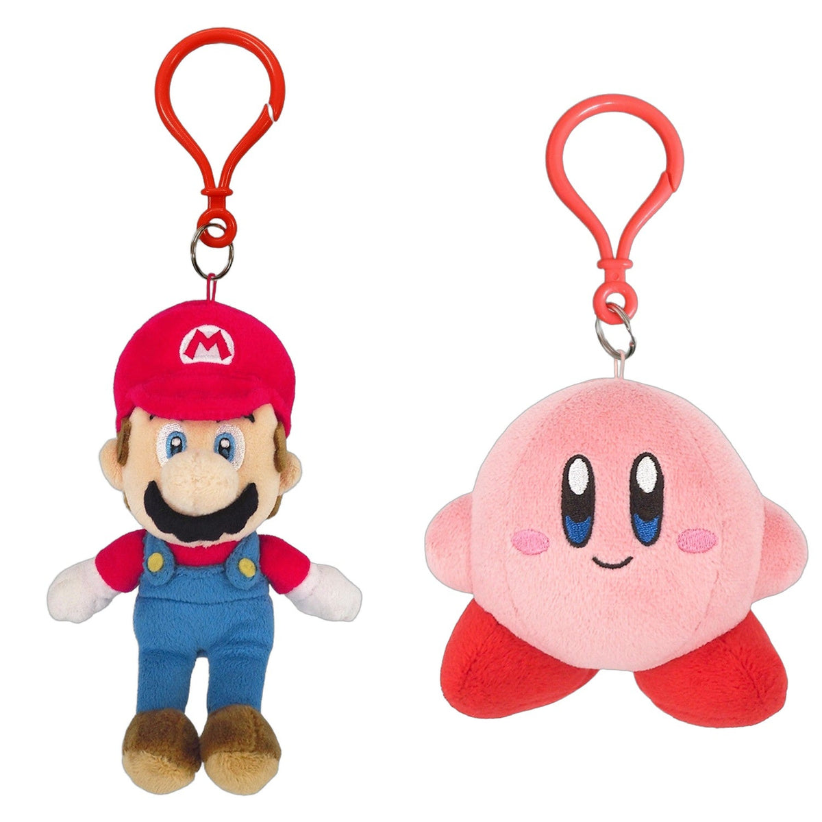 SAN-EI | Nintendo Super Mario and Kirby Keychain Bundle