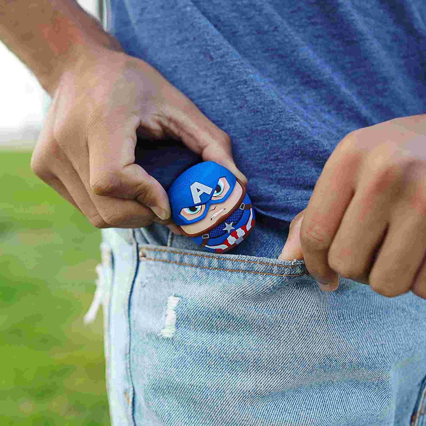 Bitty Boomers | Marvel Captain America Bitty Boomer Mini Bluetooth Speaker