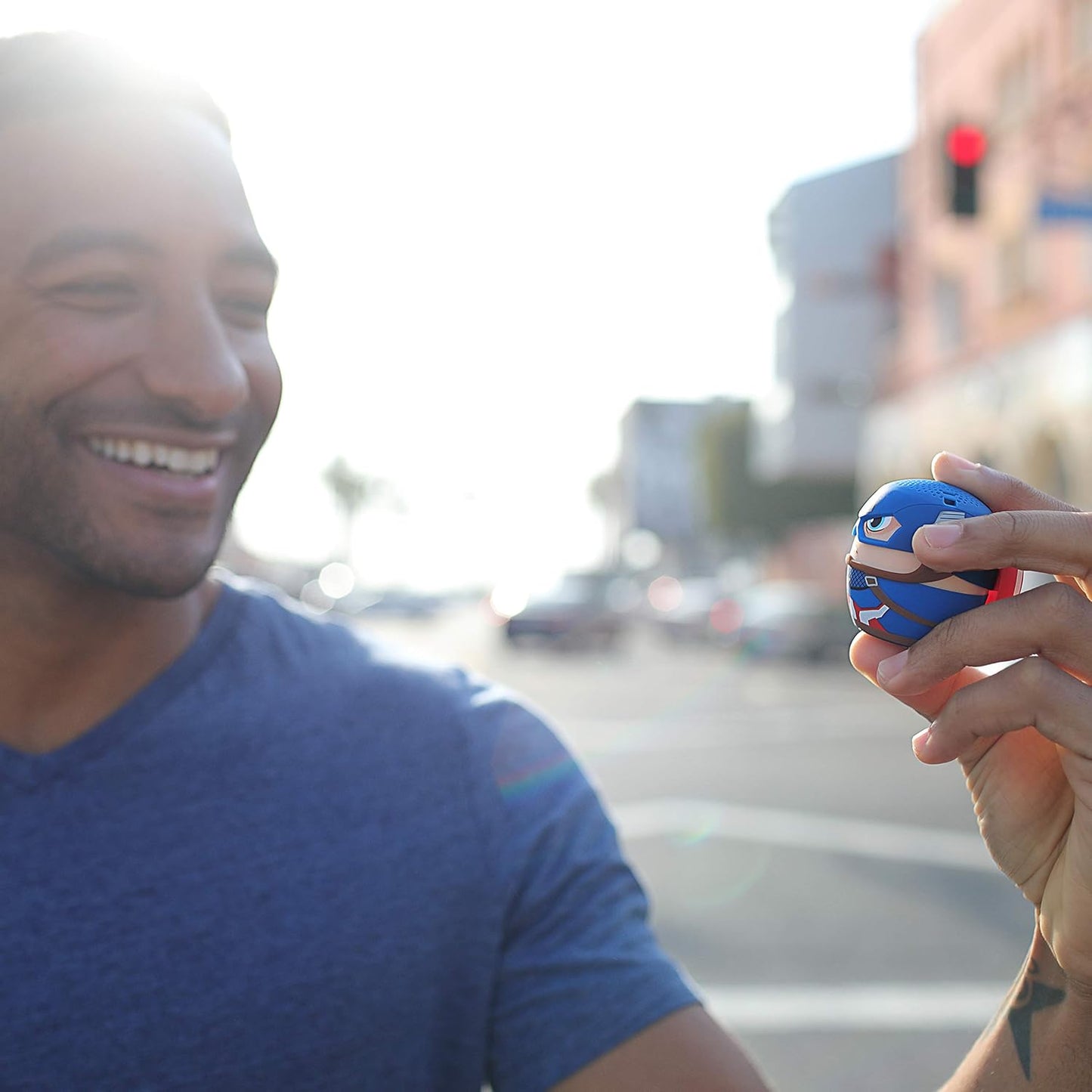 Bitty Boomers | Marvel Captain America Bitty Boomer Mini Bluetooth Speaker