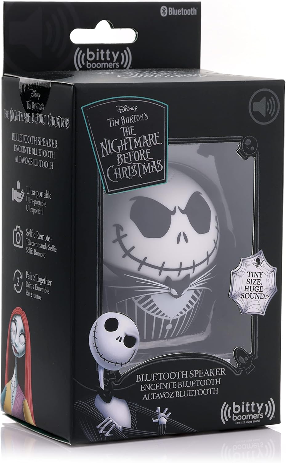 Bitty Boomers | Nightmare Before Christmas Jack Skellington Motivated Bitty Boomer Mini Bluetooth Speaker