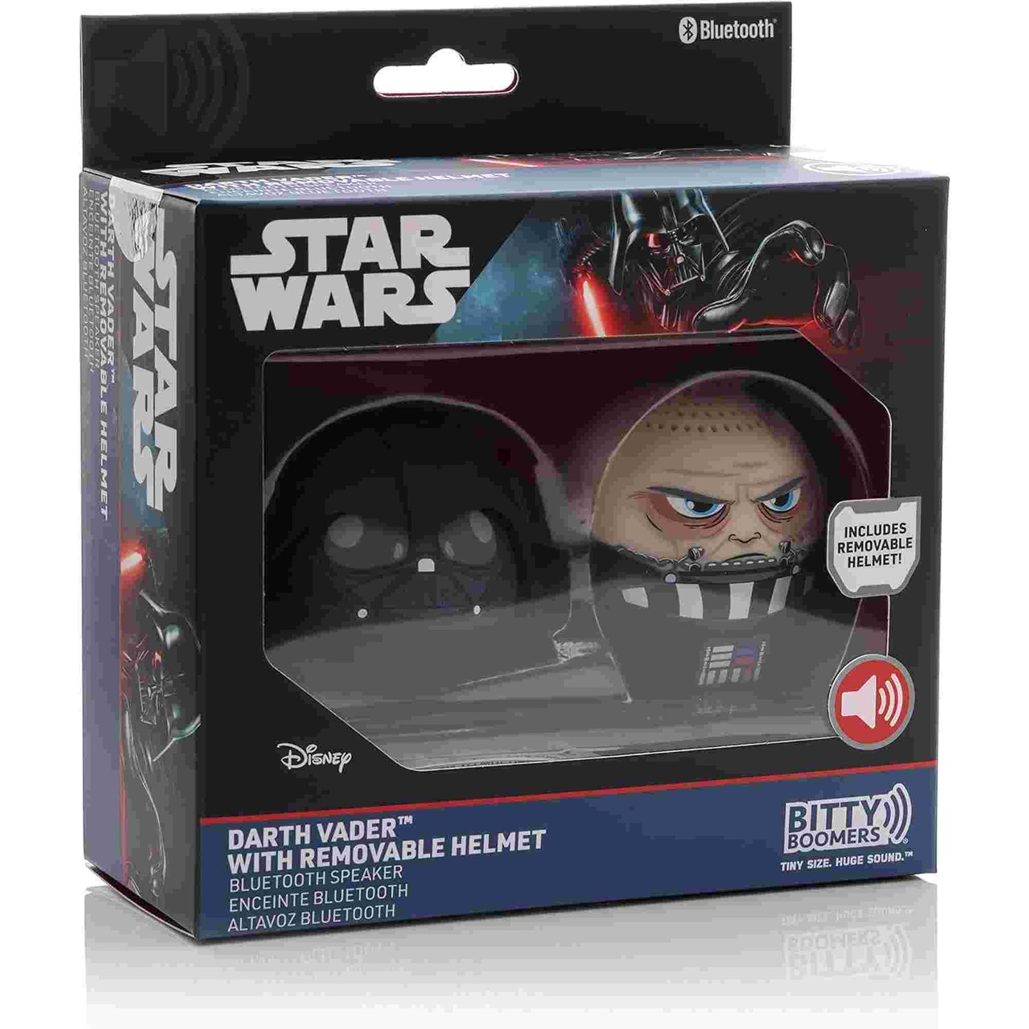 Bitty Boomers | Star Wars Darth Vader with Removeable Helmet Bitty Boomer Mini Bluetooth Speaker
