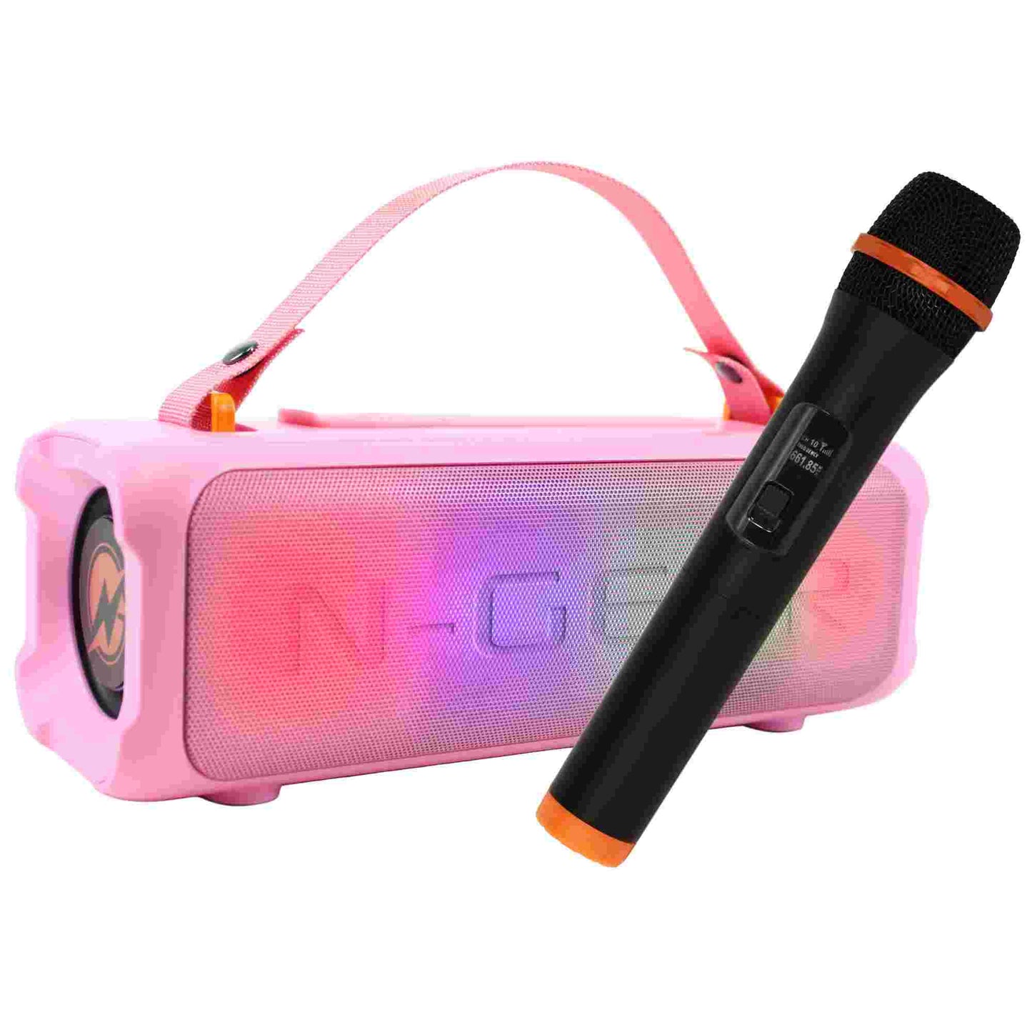 N-Gear | Blazooka 703P Bluetooth Speaker Karaoke Set Party Box with Microphone Pink