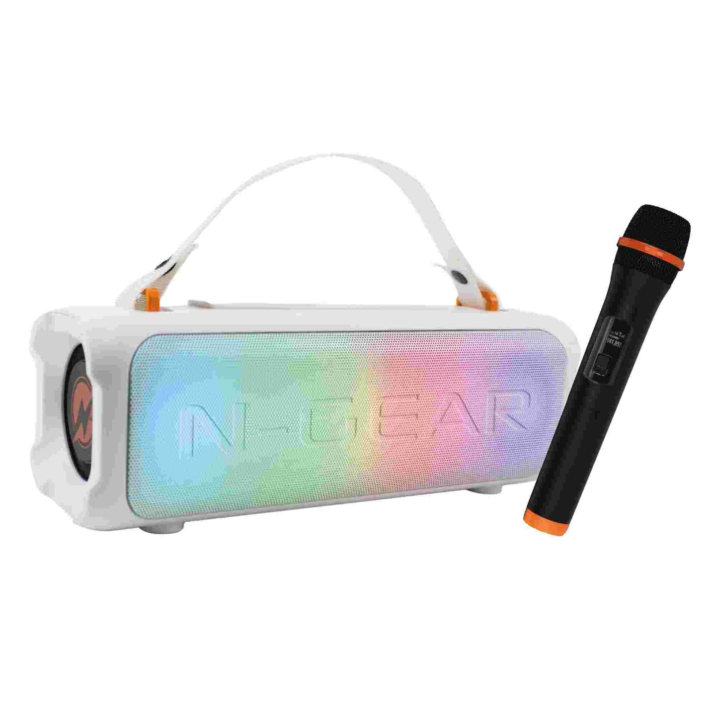 N-Gear | Blazooka 703W Bluetooth Speaker Karaoke Set Party Box with Microphone White