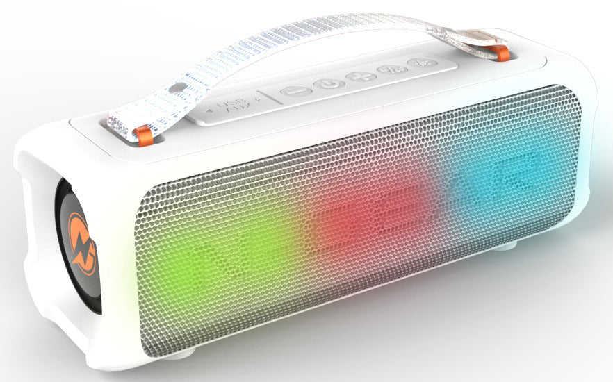 N-Gear | Blazooka 703W Bluetooth Speaker Karaoke Set Party Box with Microphone White