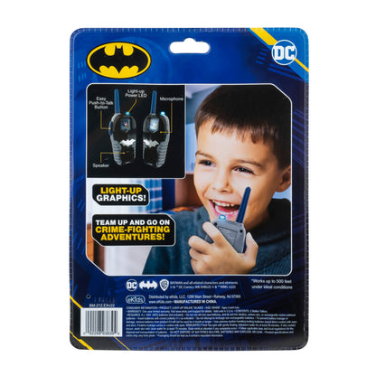 Batman | Walkie Talkies with Extended Range, Lights & Sound Effects - xploregifts