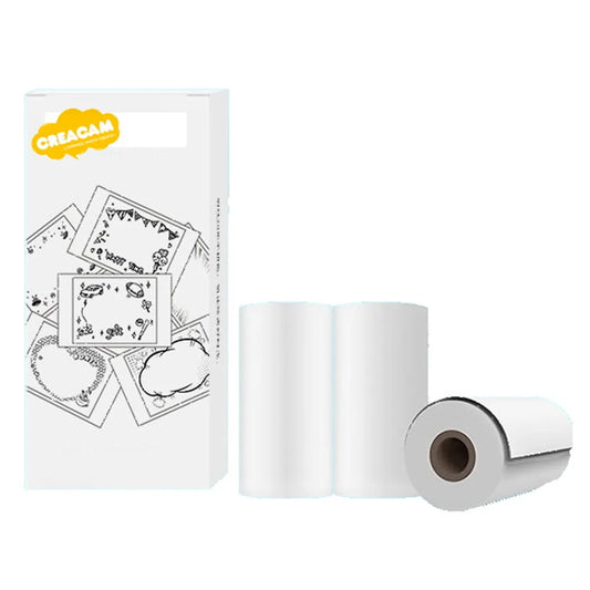 Creacam | Pack of 3 White Paper Rolls for Creacam Instant Camera