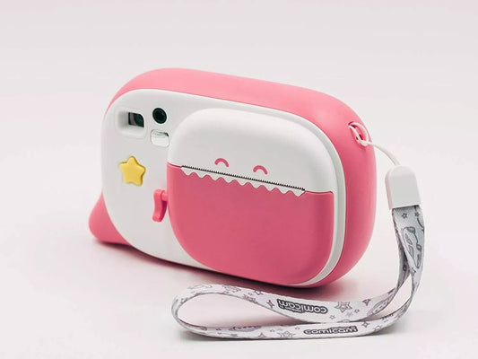 Creacam Pink Instant Camera with 12 Felt Pens & Scrapbook