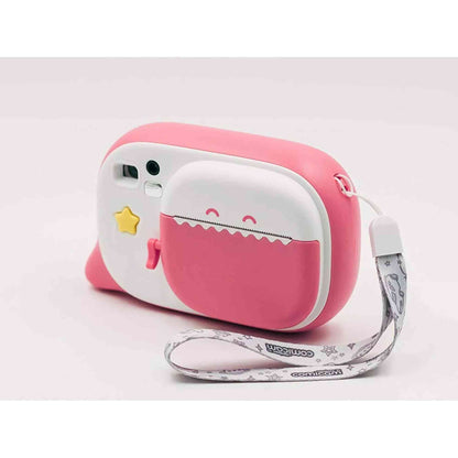 Creacam Pink Instant Camera with 12 Felt Pens & Scrapbook