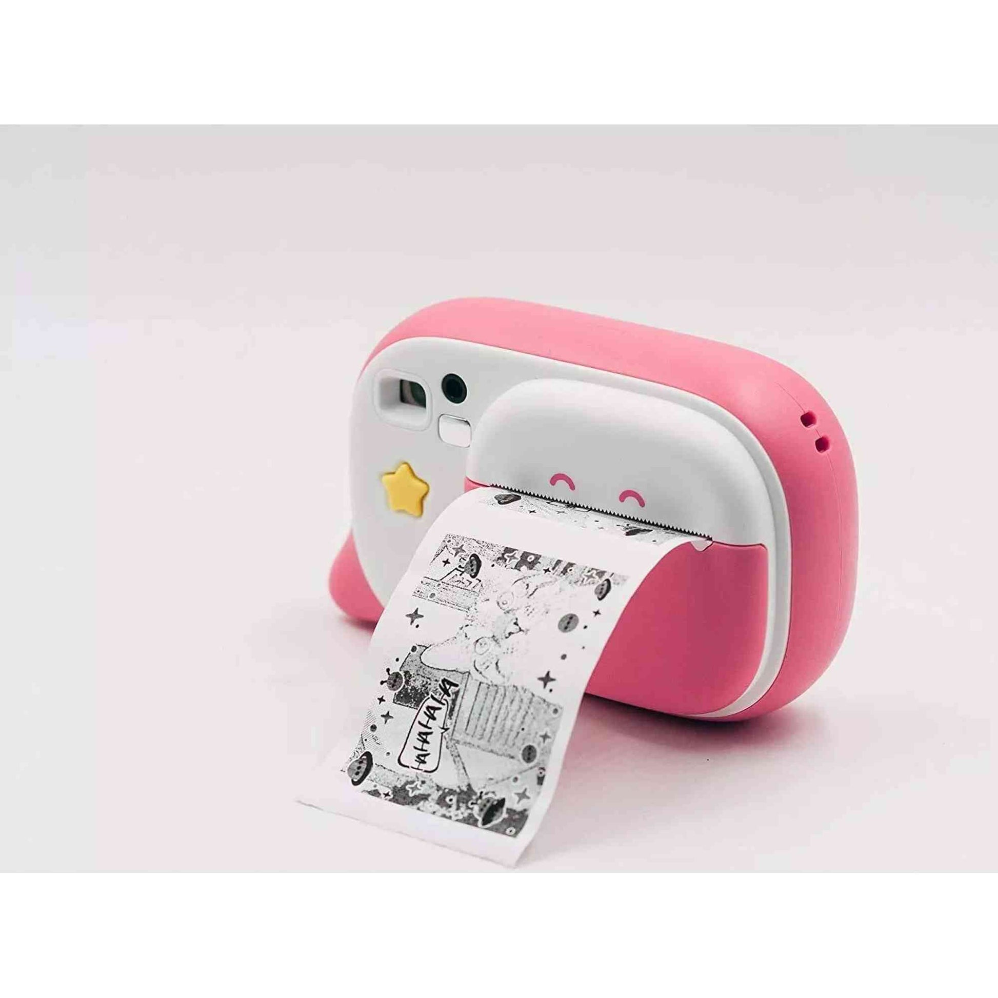 Creacam Pink Instant Camera with 12 Felt Pens & Scrapbook