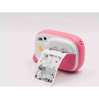 Creacam Pink Instant Camera with 12 Felt Pens & Scrapbook