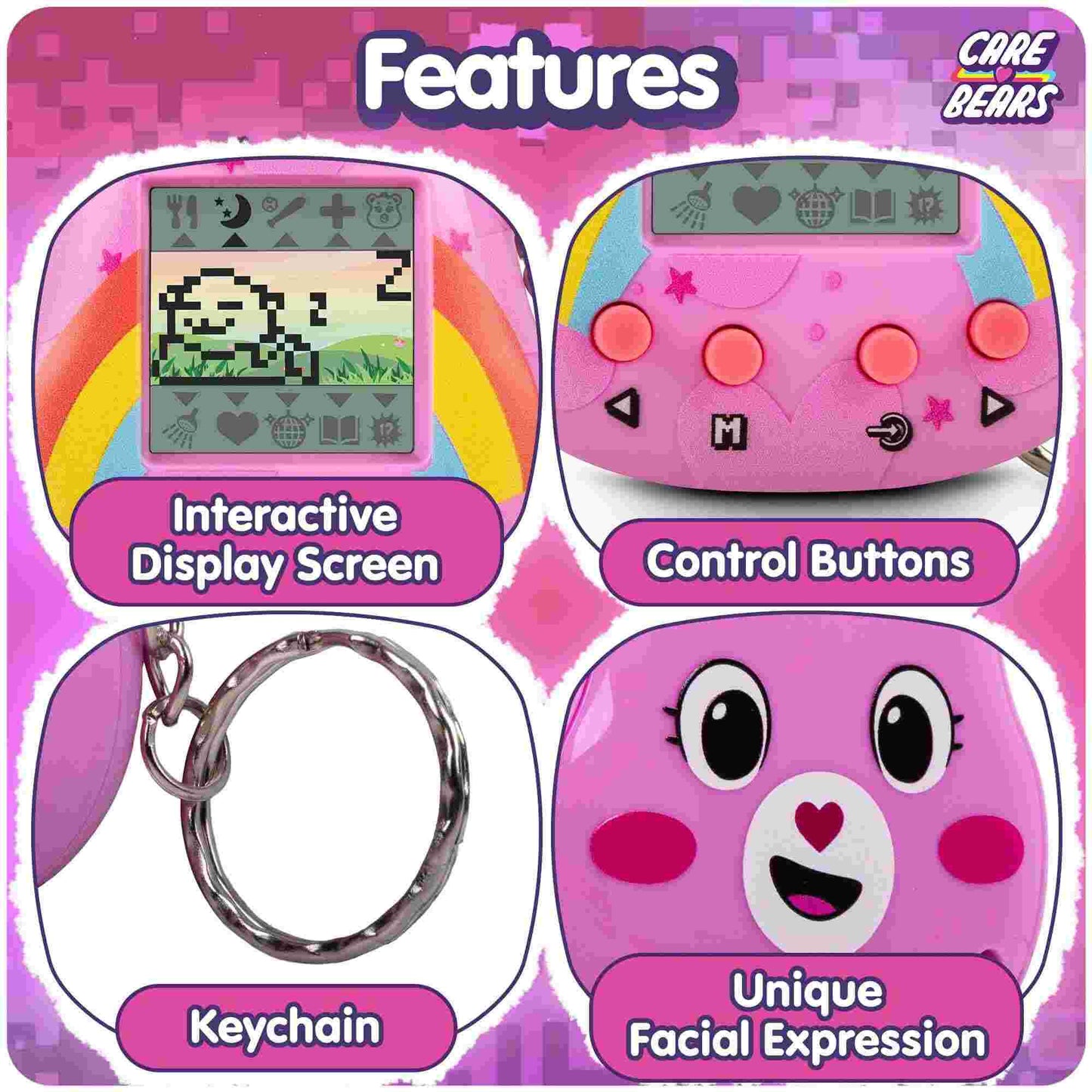 Thumbs Up Care Bears Cheer Bear Kea Kuma Digital Pet Bear