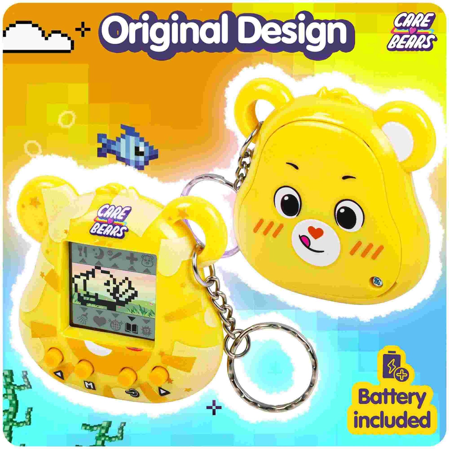 Thumbs Up Care Bears Funshine Bear Kea Kuma Digital Pet Bear