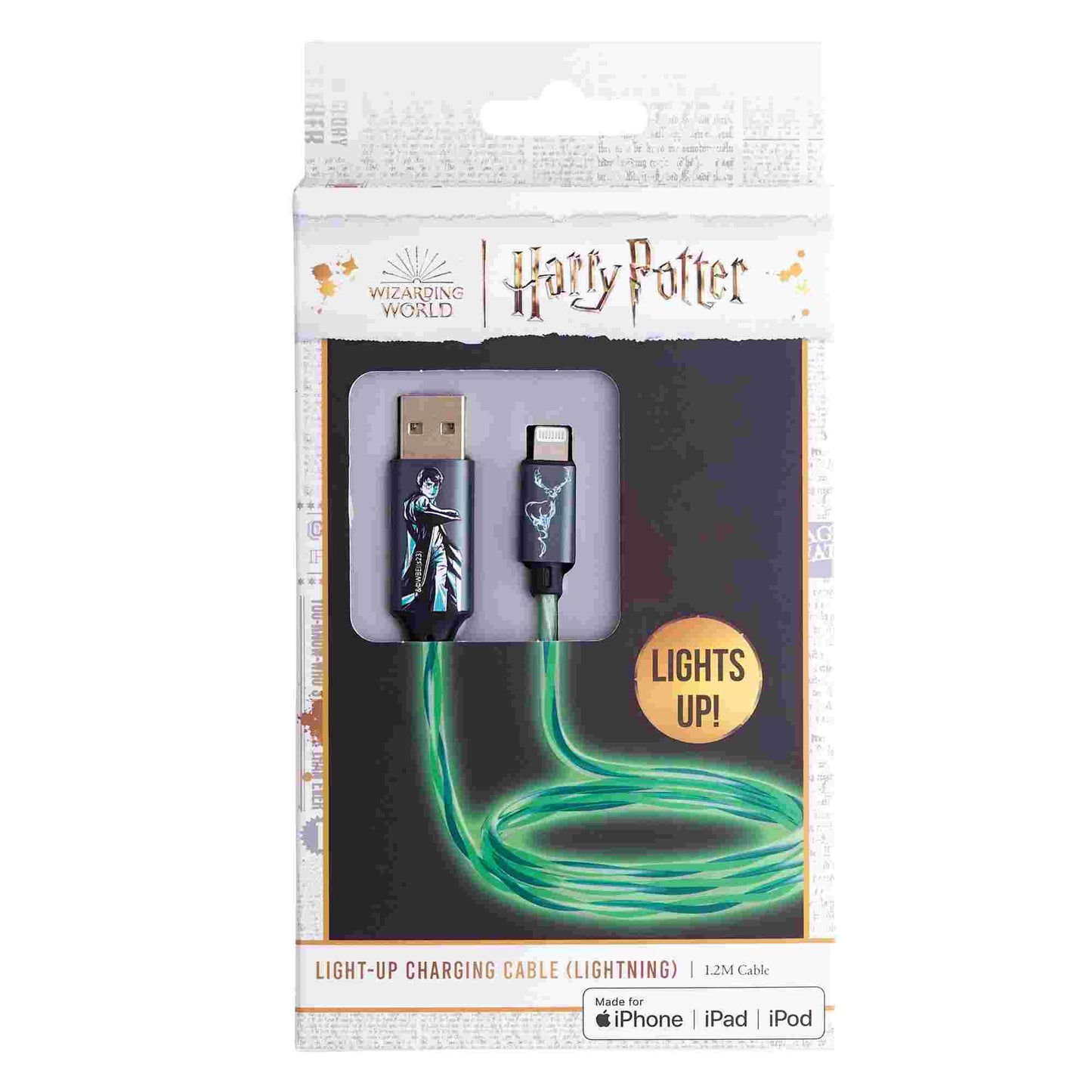 Lazerbuilt | Harry Potter Patronus Light-Up USB-C