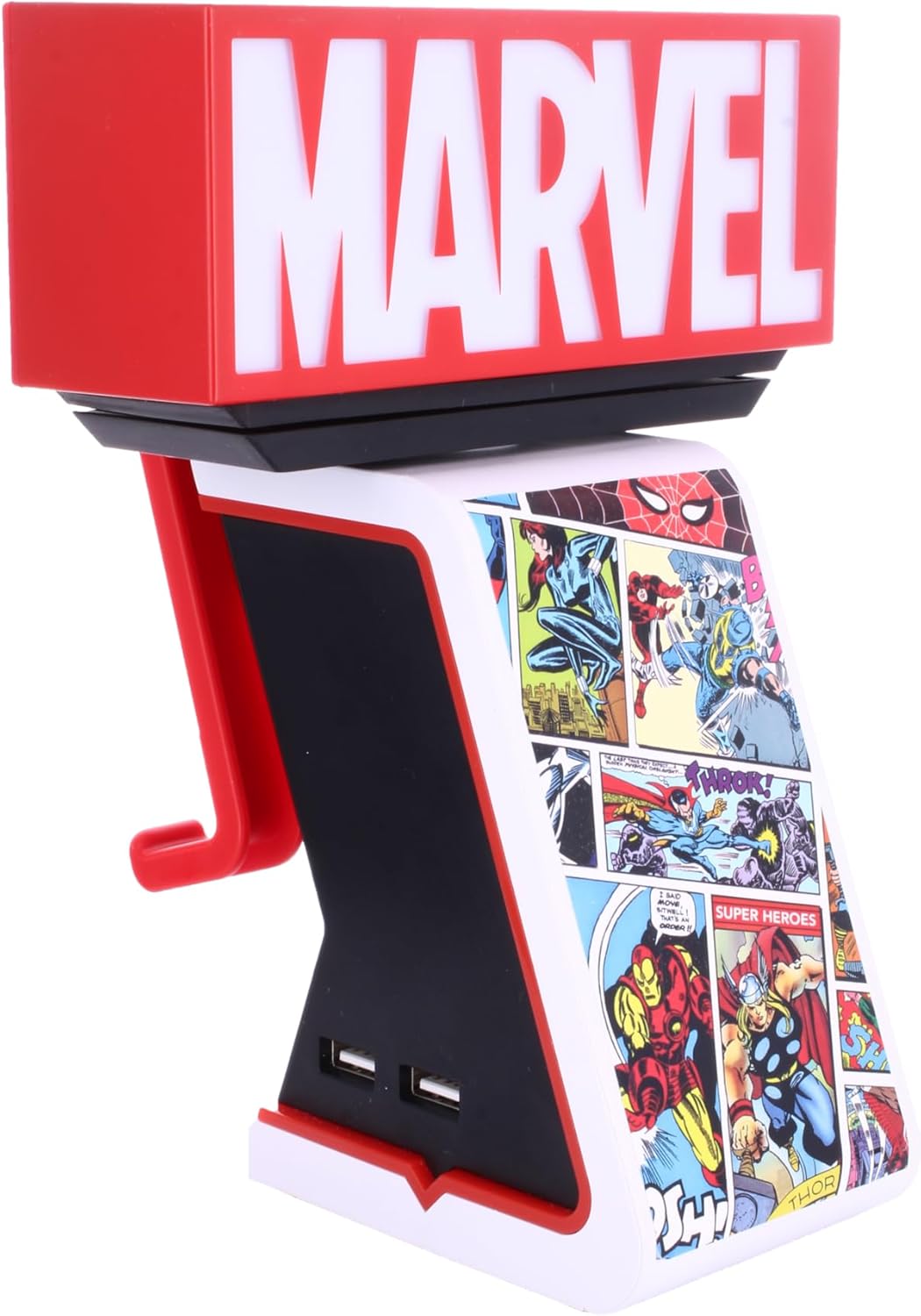 Cable Guys | Marvel Logo Light Up Ikon Phone And Device Charging Stand