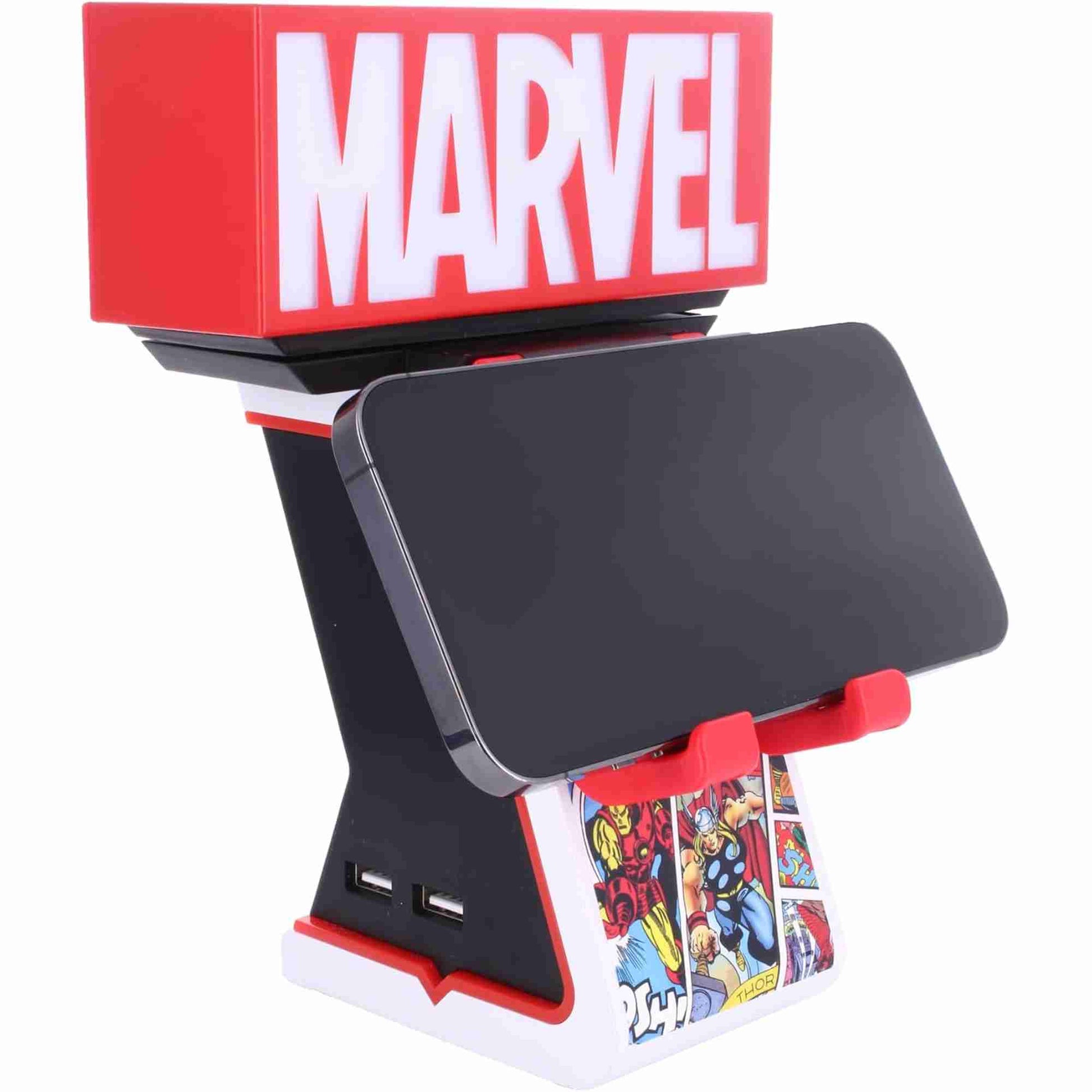 Cable Guys | Marvel Logo Light Up Ikon Phone And Device Charging Stand